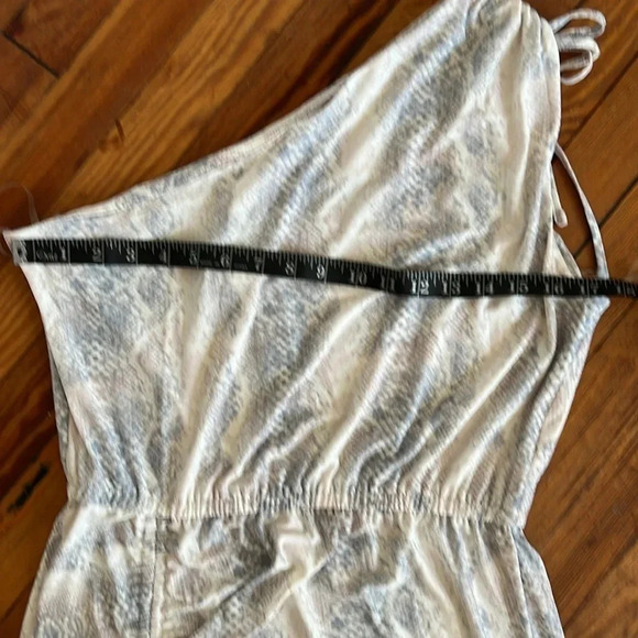 NWT Steve Madden Matte Jersey One Shoulder Snakeskin Print Dress - Size L - Picture 13 of 14